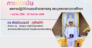 ผลการปฏิบัติงาน ประจำปี 2566  (รอบที่ 2)