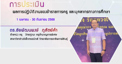 ผลการปฏิบัติงาน ประจำปี 2568 (รอบที่ 2)