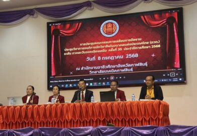 การประชุมคณะกรรมการจัดงานประชุมวิชาการองค์การวิชาชีพในอนาคตแห่งประเทศไทย (อวท.) ระดับภาคตะวันออกเฉียงเหนือ