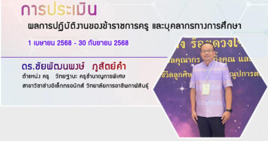 ผลการปฏิบัติงาน ประจำปี 2568 (รอบที่ 2)