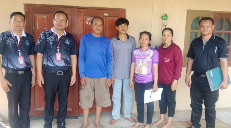 คณะกรรมการขับเคลื่อนทุนนวัตกรรมสายอาชีพชั้นสูง ลงพื้นที่กิจกรรมเคาะประตูบ้าน ลงทะเบียนเรียน ปวช.1 และ ปวส.1